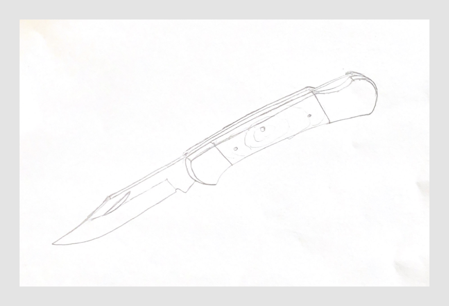 Sketch of a pocketknife