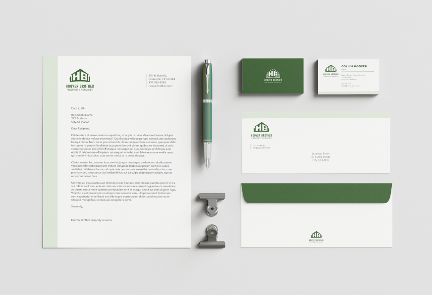 Hoover Brother Property Services Collateral Mockup